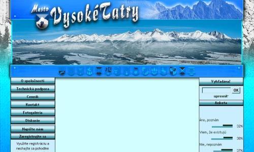 Vysoké Tatry - web na zimu