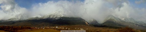 Panoráma Vysokých Tatier - konečne zasnežená