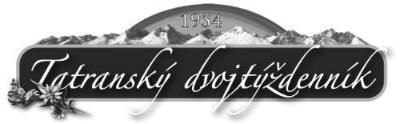 logotyp - Tatranský dvojtýždenník z roku 2006